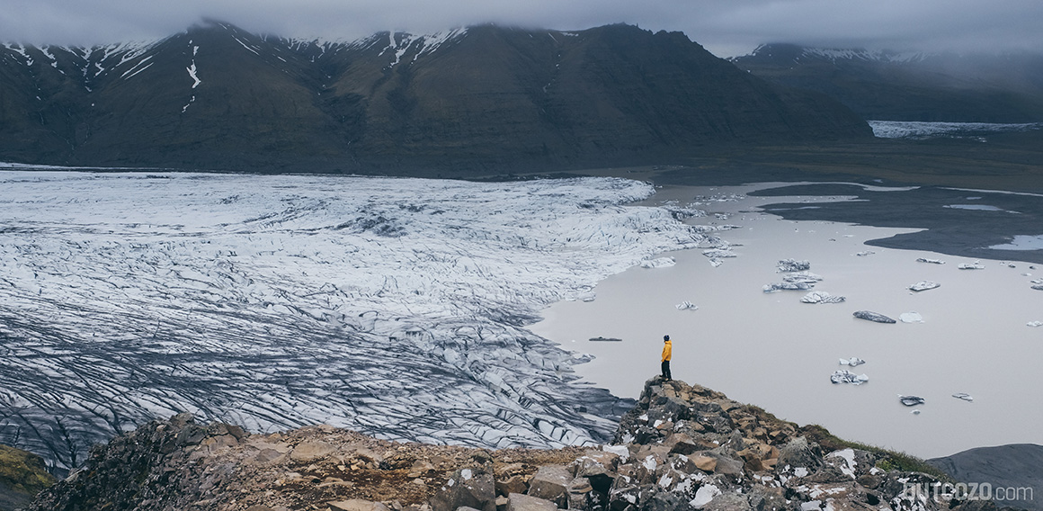 Vatnajökull Gletscher Aussichtspunkt Sjónarnípa